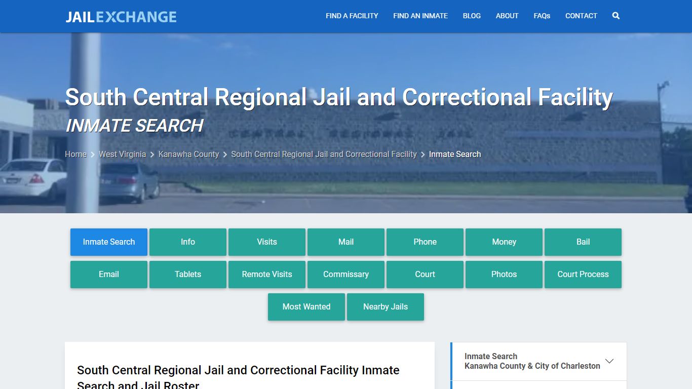 South Central Regional Jail and Correctional Facility Inmate Search